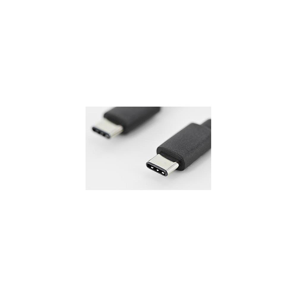 ednet USB 2.0 Anschlusskabel 1,8m Premium USB-C St./St. schwarz