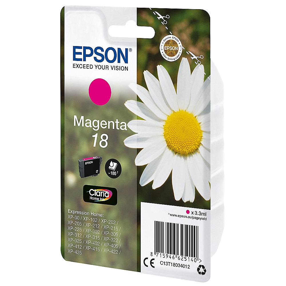 Epson C13T18034012 Druckerpatrone 18 magenta