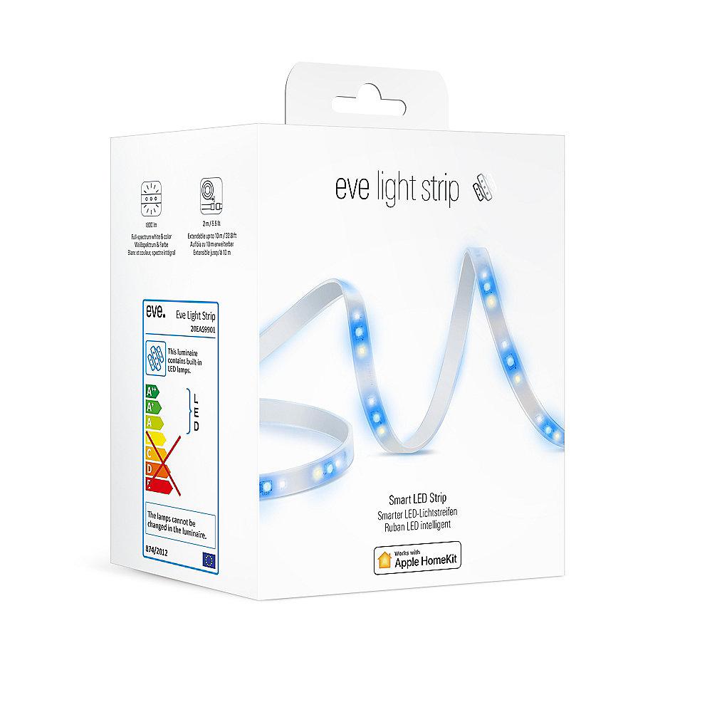 Eve Light Strip -Smarter LED-Lichtstreifen weiß/farbig dimmbar für Apple HomeKit