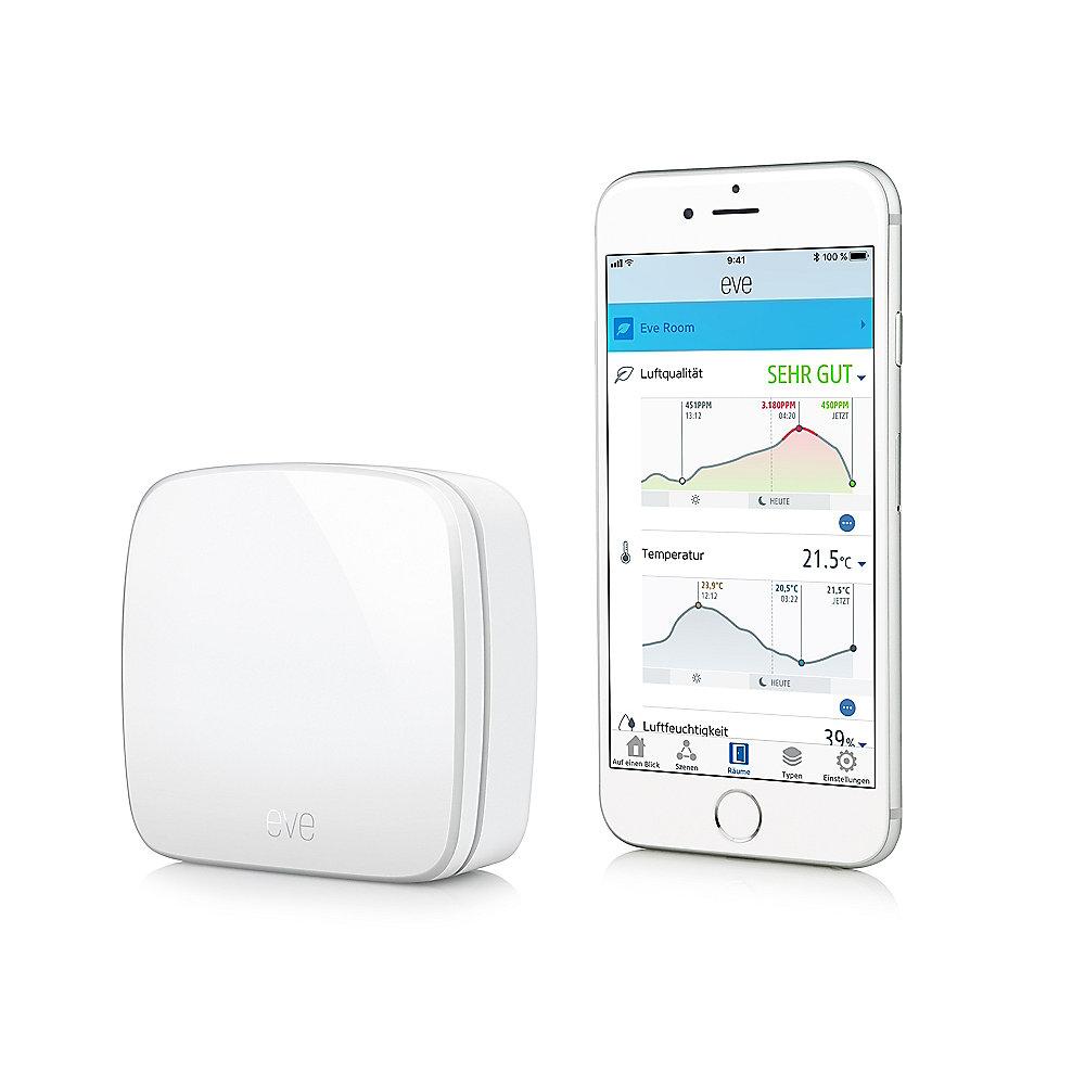 Eve Room kabelloser Raumklimasensor für Apple HomeKit, Eve, Room, kabelloser, Raumklimasensor, Apple, HomeKit