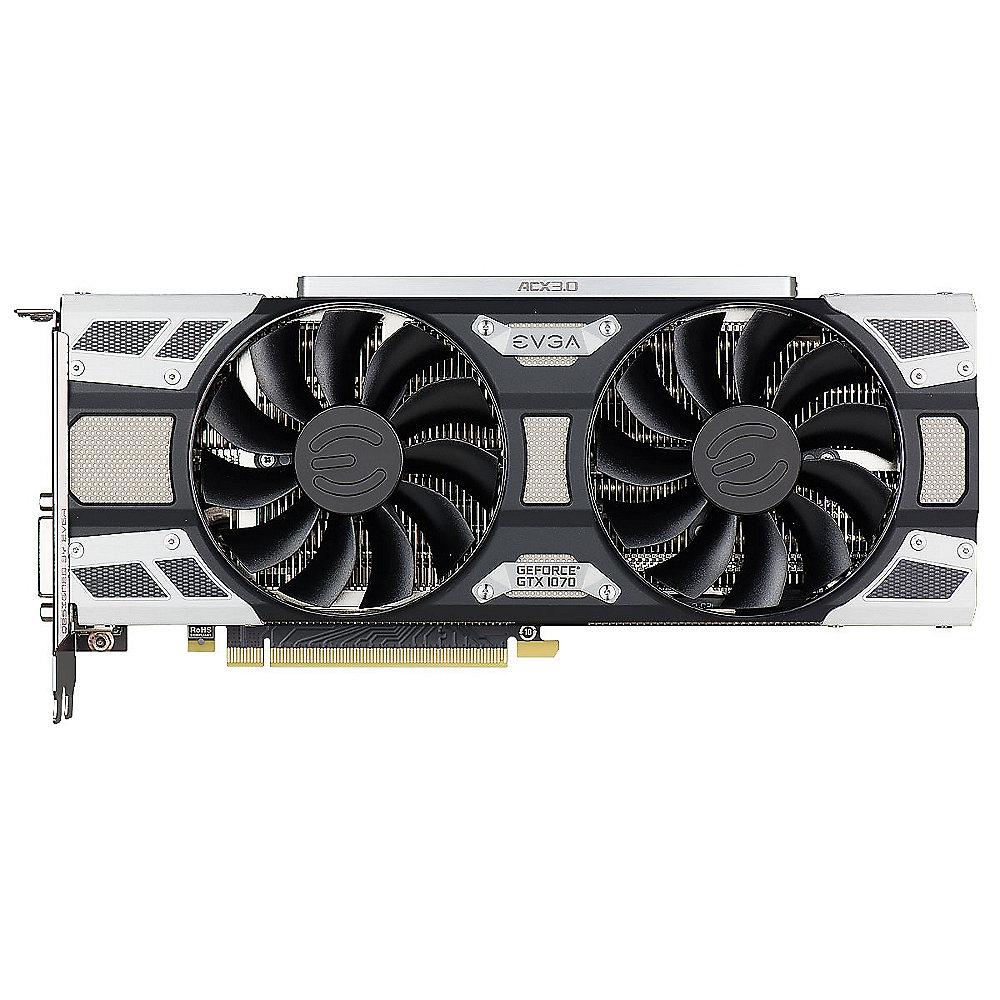 EVGA GeForce GTX 1070 SC Gaming ACX 3.0 8GB GDDR5 DVI/HDMI/3xDP Grafikkarte, EVGA, GeForce, GTX, 1070, SC, Gaming, ACX, 3.0, 8GB, GDDR5, DVI/HDMI/3xDP, Grafikkarte