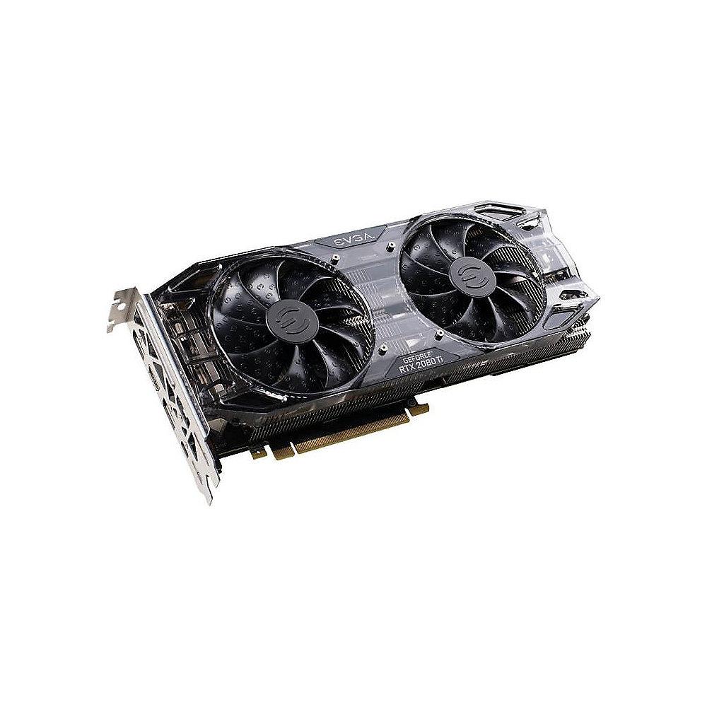 EVGA GeForce RTX 2080Ti Black Gaming 11GB GDDR6 Grafikkarte 3xDP/HDMI/USB-C, EVGA, GeForce, RTX, 2080Ti, Black, Gaming, 11GB, GDDR6, Grafikkarte, 3xDP/HDMI/USB-C