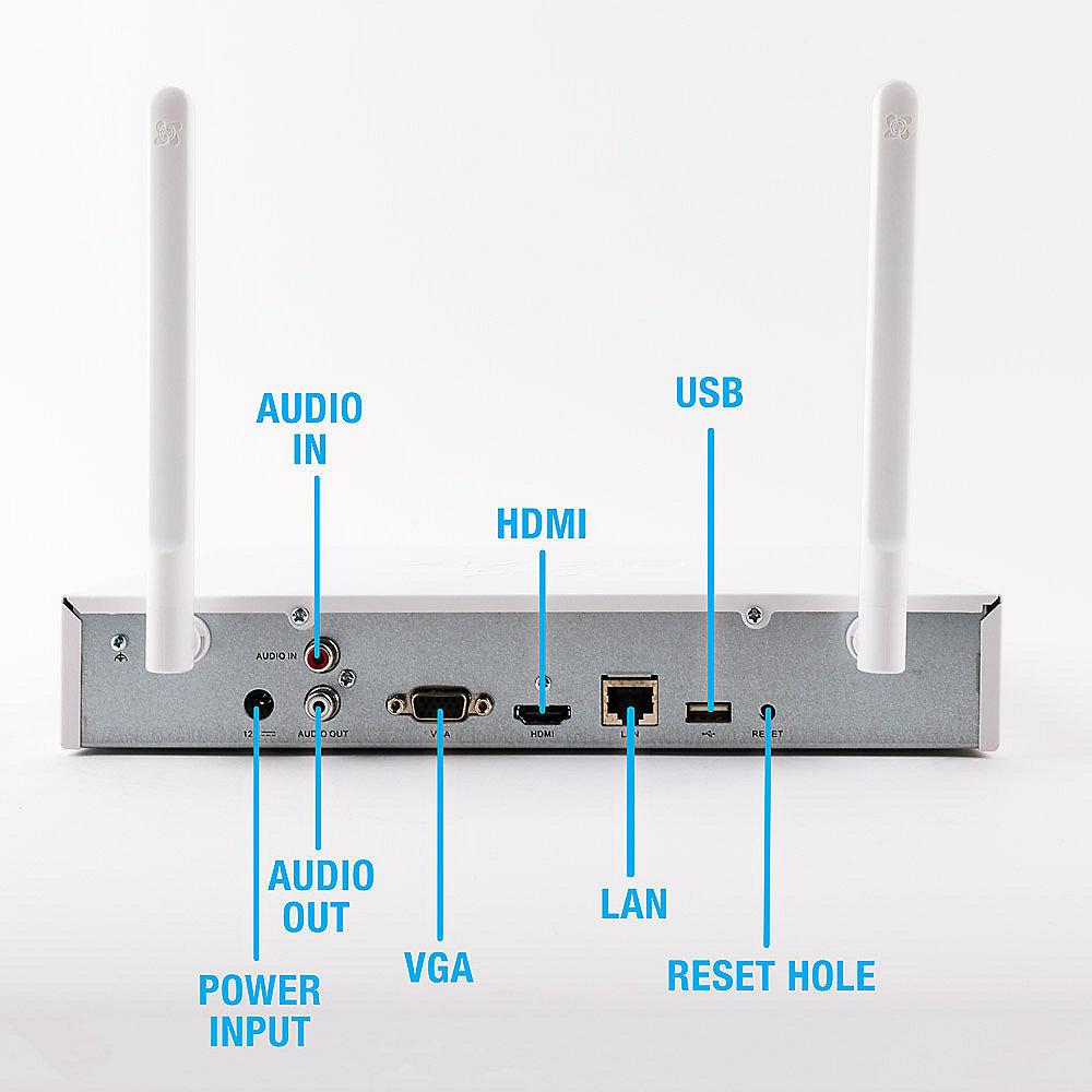 EZVIZ ezNVR KIT(4/1T) Überwachungssystem mit 4 Kameras und Zentrale mit 1TB