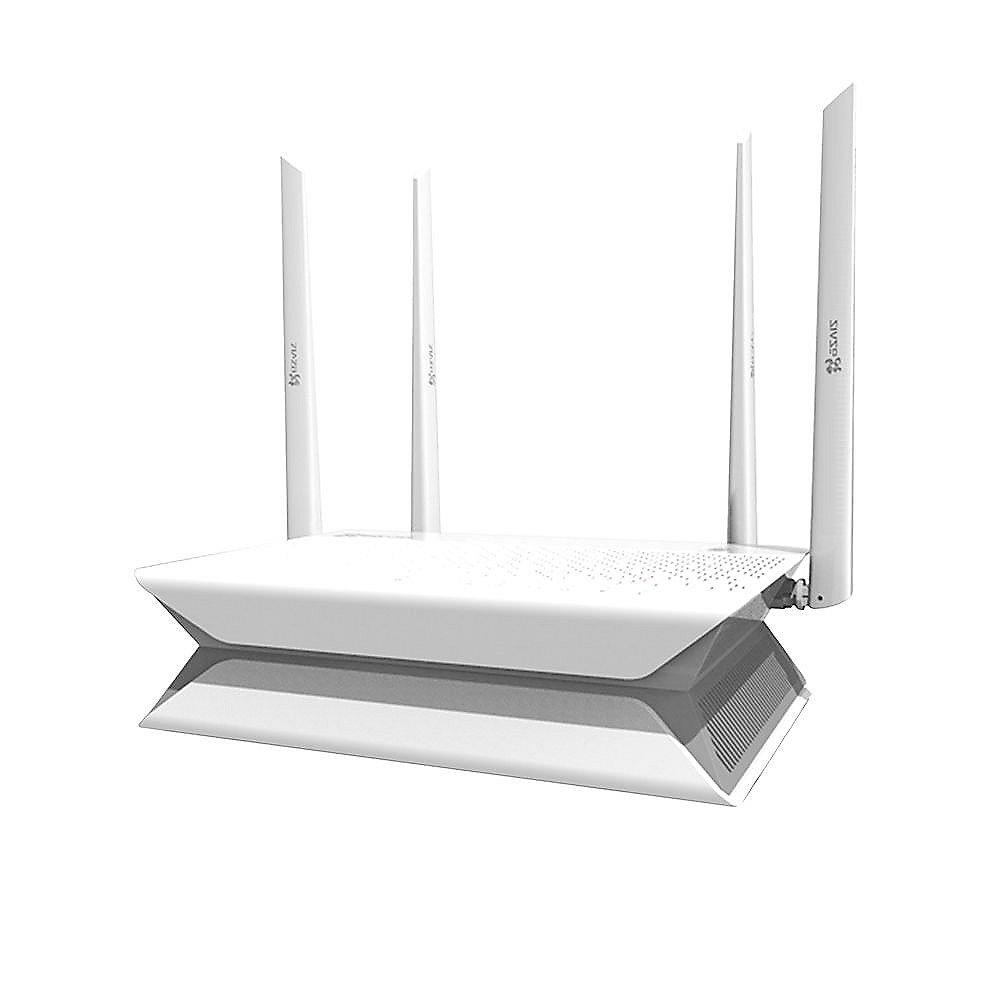 EZVIZ Vault Plus/8/2T AC1200 Dual Band Gigabit WiFi Router, 8 Kanäle NVR 2TB