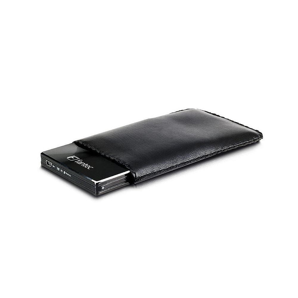 Fantec DB-229US 2.5 Zoll SATA Festplattengehäuse mit USB 2.0 schwarz