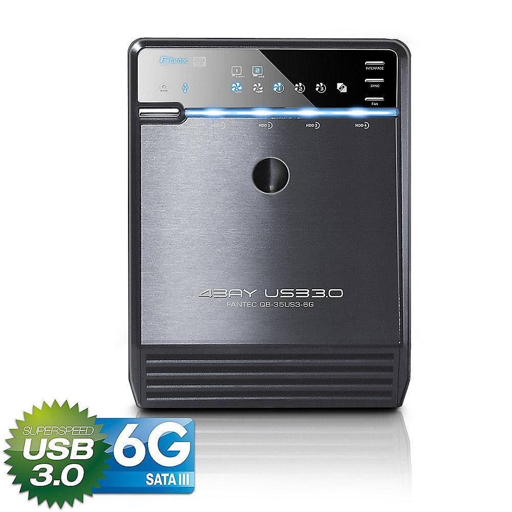 Fantec QB-35US3-6G 3.5 Zoll eSATA Festplattengehäuse mit USB 3.0