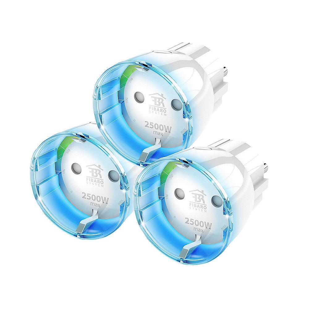 Fibaro 3er Set Zwischenstecker Schalter Typ F (Schutzkontakt) Gen5 Z-Wave, Fibaro, 3er, Set, Zwischenstecker, Schalter, Typ, F, Schutzkontakt, Gen5, Z-Wave