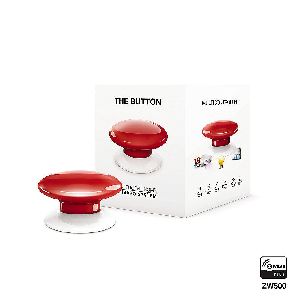 Fibaro Button 03 Szenariensteuerung rot Z-Wave, Fibaro, Button, 03, Szenariensteuerung, rot, Z-Wave