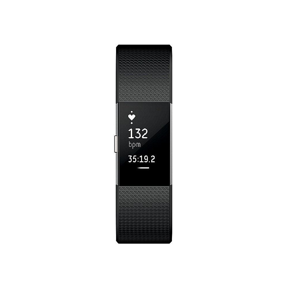 Fitbit Charge 2 Armband zur Herzfrequenz- und Fitnessaufzeichnung schwarz large