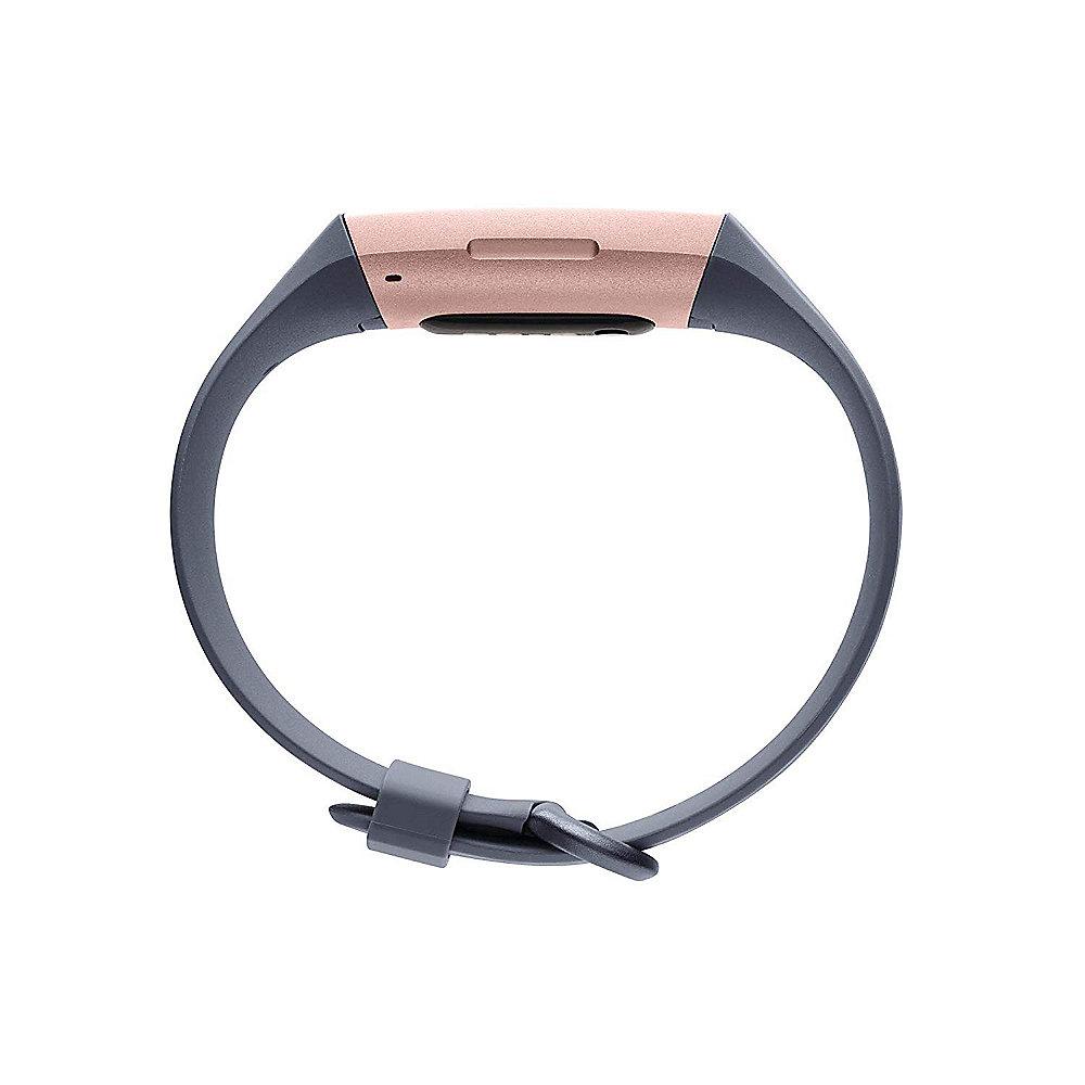 Fitbit Charge 3 Gesundheits- und Fitness-Tracker blaugrau/rosegold, Fitbit, Charge, 3, Gesundheits-, Fitness-Tracker, blaugrau/rosegold