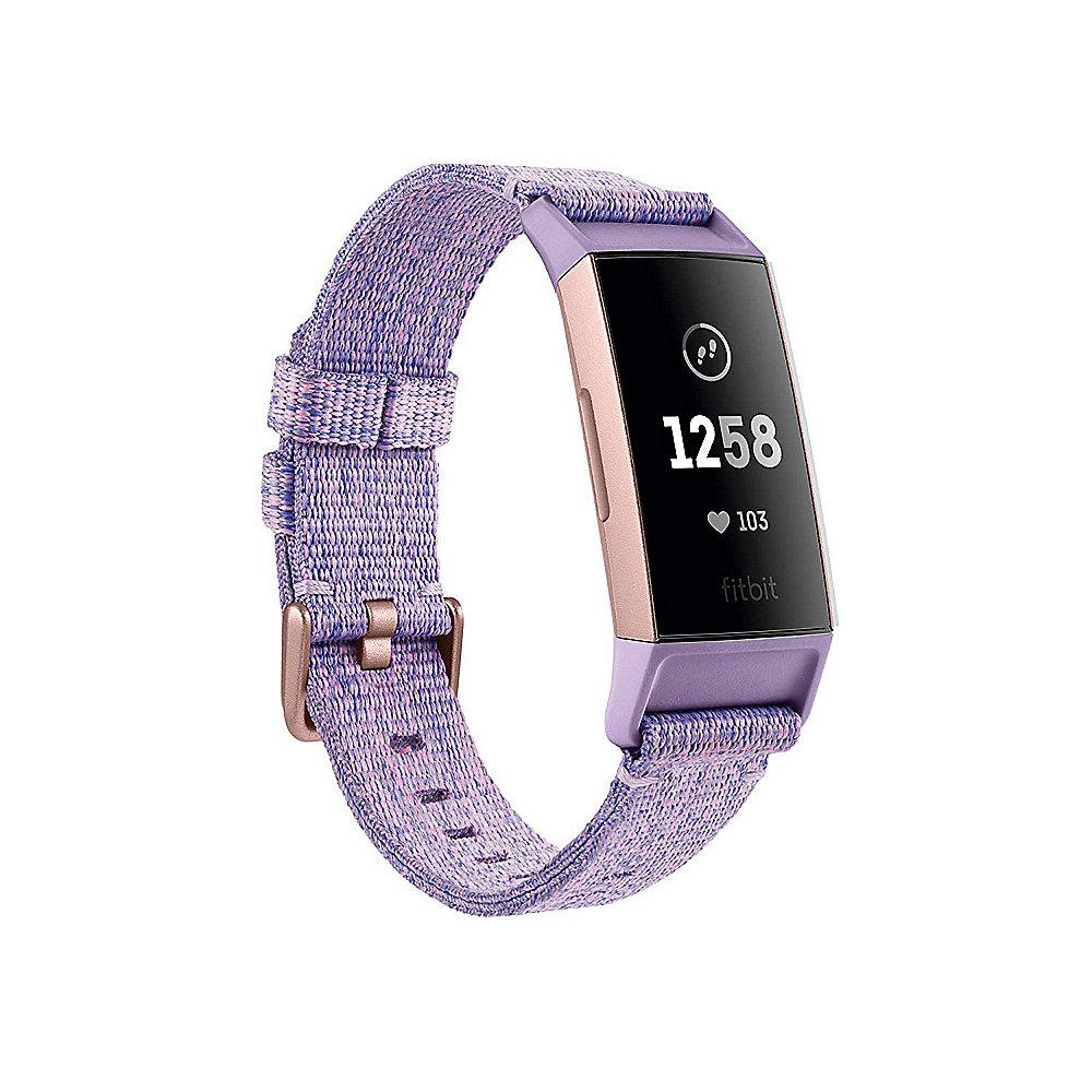 Fitbit Charge 3 NFC Gesundheits- und Fitness-Tracker Special Edition lavendel, Fitbit, Charge, 3, NFC, Gesundheits-, Fitness-Tracker, Special, Edition, lavendel