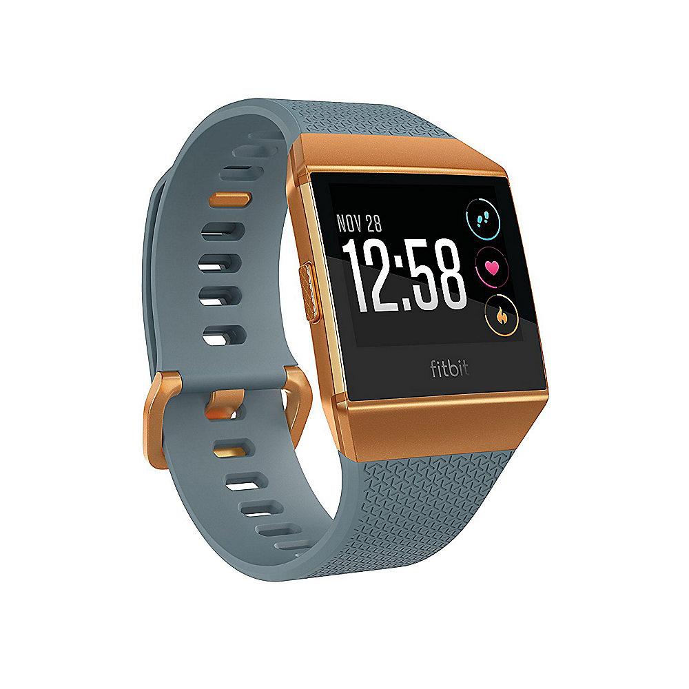 Fitbit Ionic Gesundheits- und Fitness-Smartwatch slate blue/burnt orange