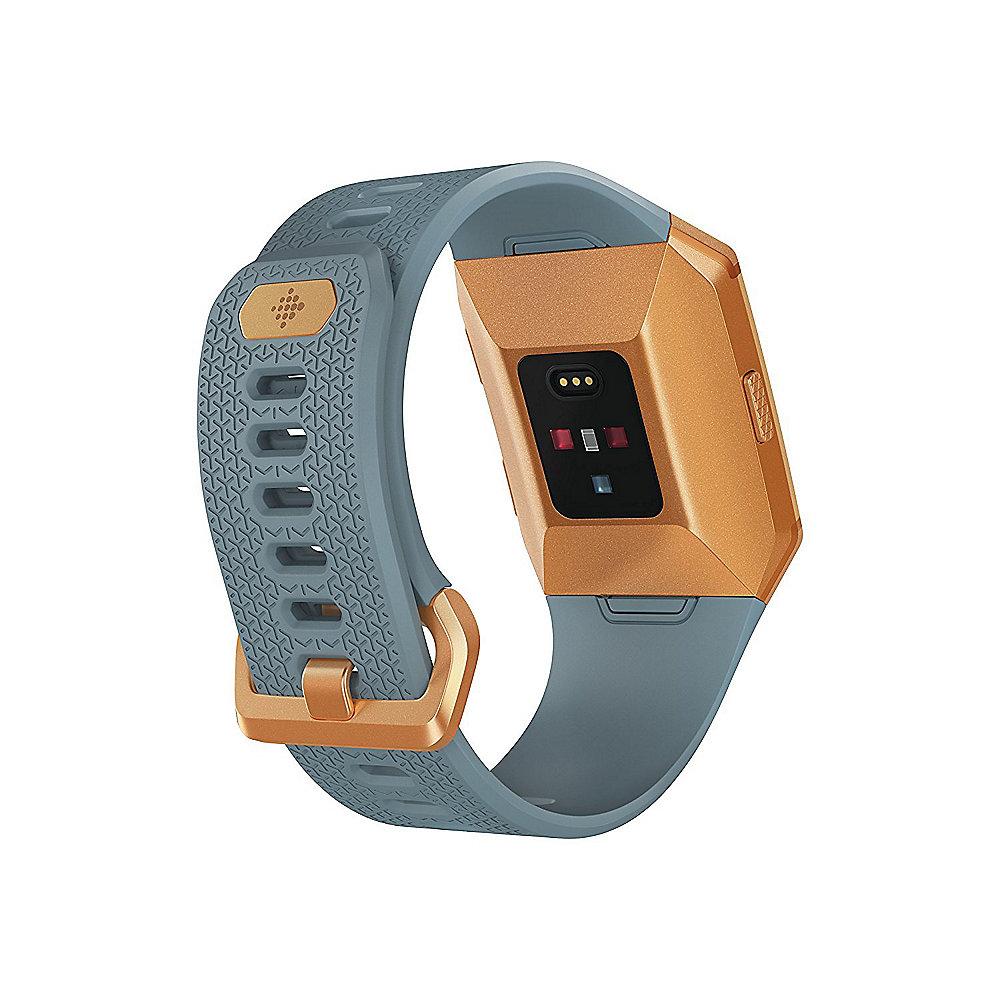 Fitbit Ionic Gesundheits- und Fitness-Smartwatch slate blue/burnt orange