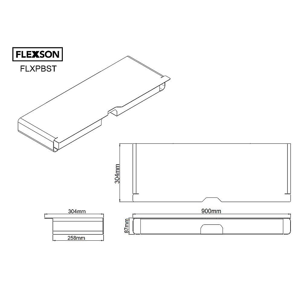 Flexson SONOS Playbar Stand Tischmodul - Schwarz, Flexson, SONOS, Playbar, Stand, Tischmodul, Schwarz