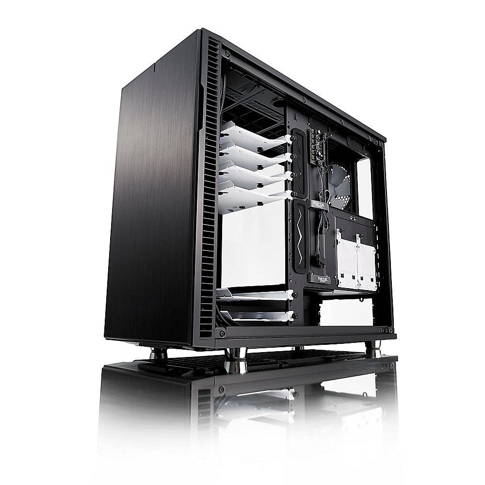 Fractal Design Define R6 ATX Gaming Gehäuse mit TG Seitenfenster, schallgedämmt