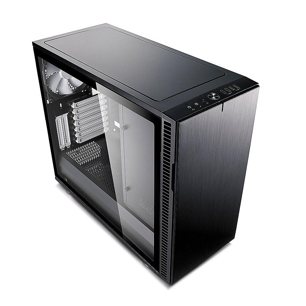 Fractal Design Define R6 ATX Gaming Gehäuse mit TG Seitenfenster, schallgedämmt