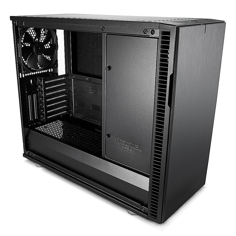 Fractal Design Define R6 USB-C Blackout TG ATX Gaming Gehäuse, schallgedämmt