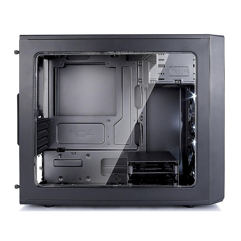 Fractal Design Focus G Mini ATX Gaming Gehäuse mit Seitenfenster, schwarz