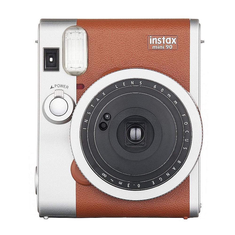 Fujifilm Instax Mini 90 neo Sofortbildkamera braun, Fujifilm, Instax, Mini, 90, neo, Sofortbildkamera, braun