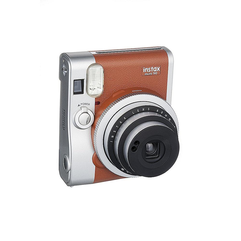 Fujifilm Instax Mini 90 neo Sofortbildkamera braun, Fujifilm, Instax, Mini, 90, neo, Sofortbildkamera, braun