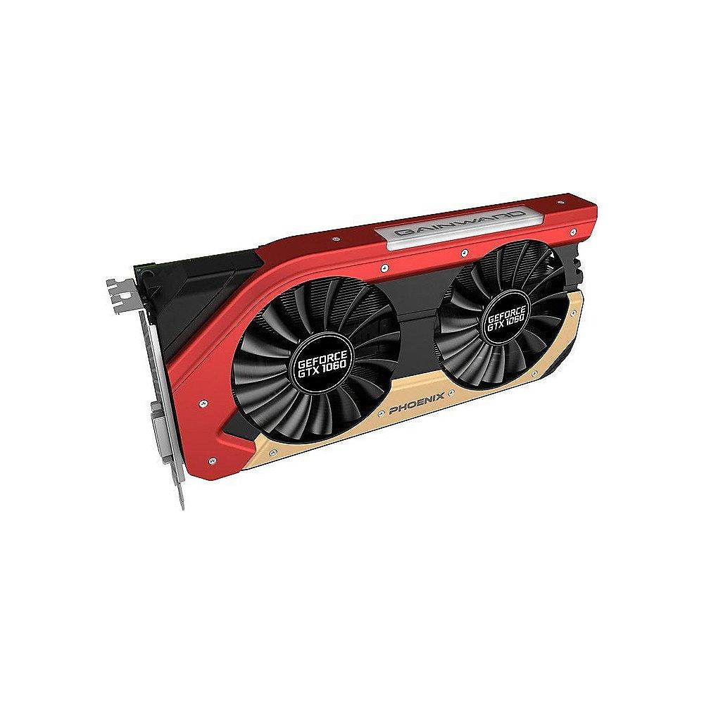 Gainward GeForce GTX 1060 Phoenix 6GB GDDR5 Grafikkarte DVI/HDMI/3xDP, Gainward, GeForce, GTX, 1060, Phoenix, 6GB, GDDR5, Grafikkarte, DVI/HDMI/3xDP