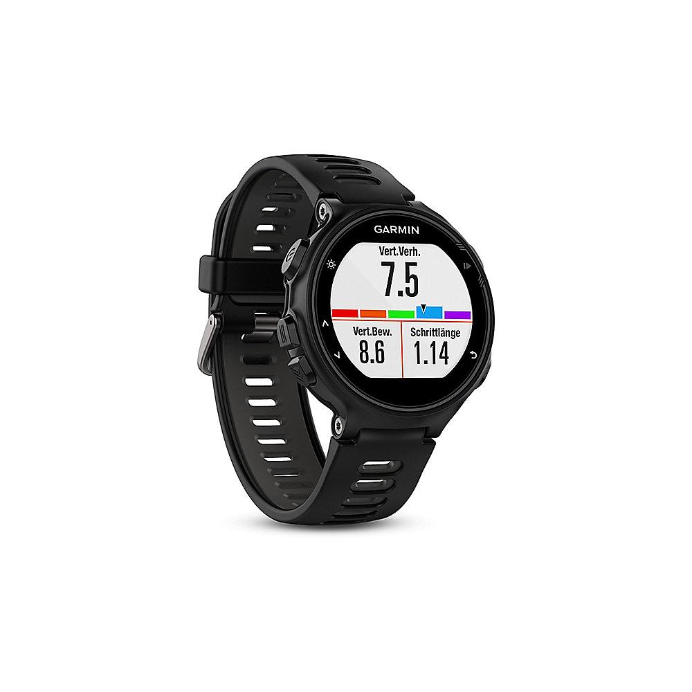 Garmin Forerunner 735XT Multisportuhr schwarz/grau Run Bundle inkl. Brustgurt