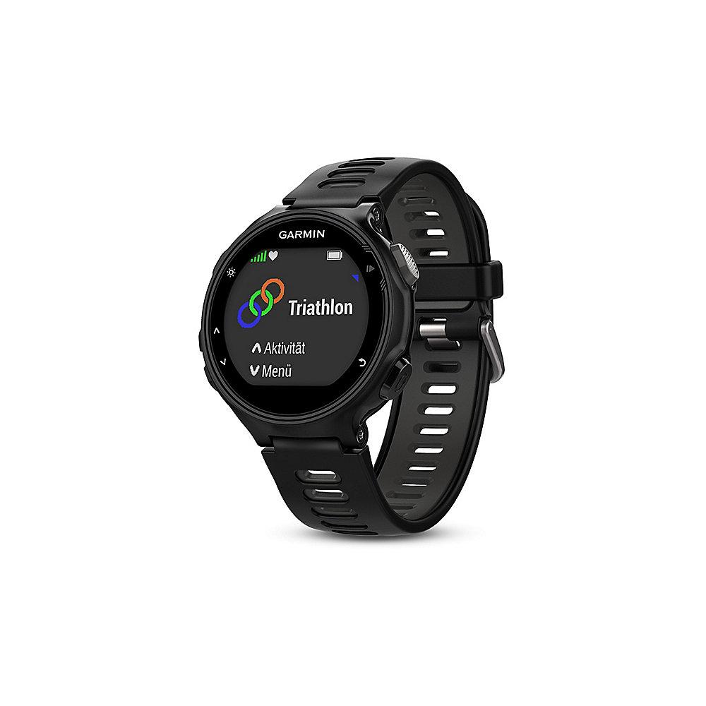 Garmin Forerunner 735XT Multisportuhr schwarz/grau Run Bundle inkl. Brustgurt