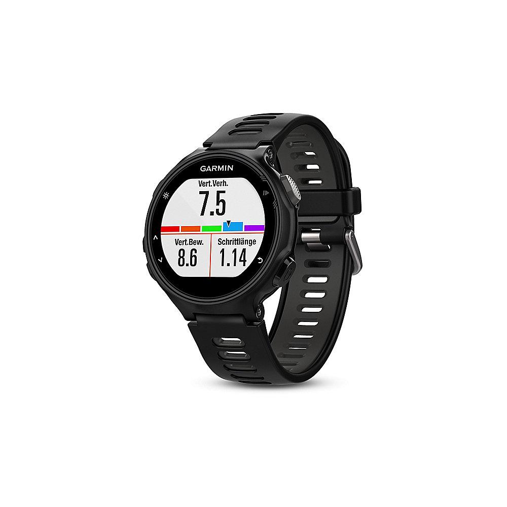 Garmin Forerunner 735XT Multisportuhr schwarz/grau Run Bundle inkl. Brustgurt