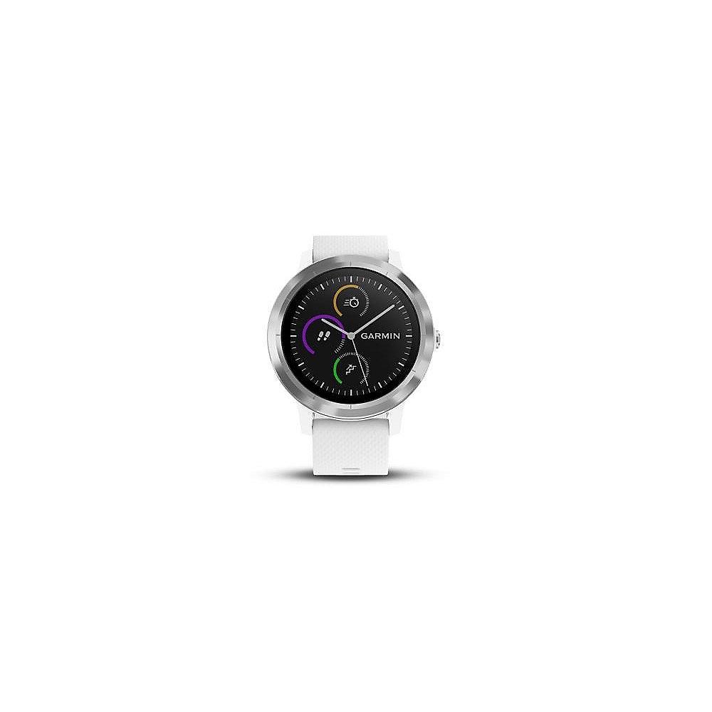 Garmin vivoactive 3 Smartwatch Weiß/Edelstahl