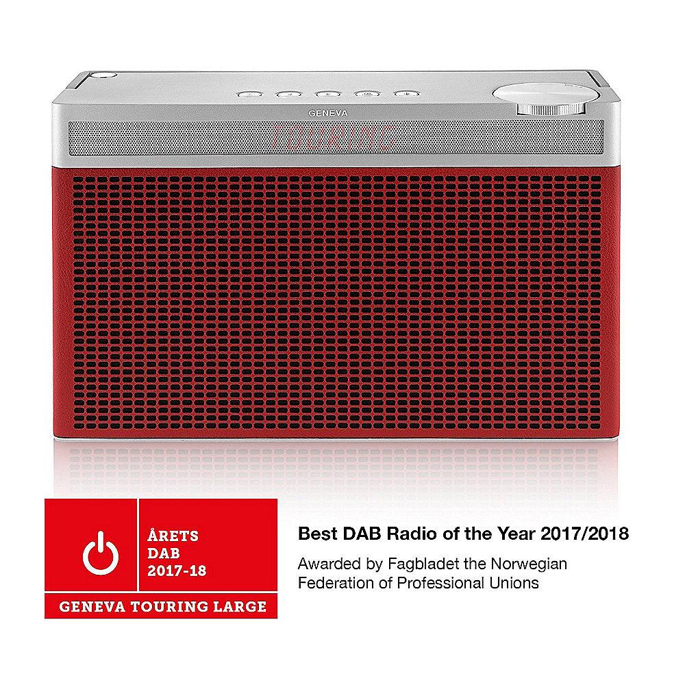 Geneva Touring/L Tragbares UKW/DAB-Plus Radio mit Bluetooth - rot