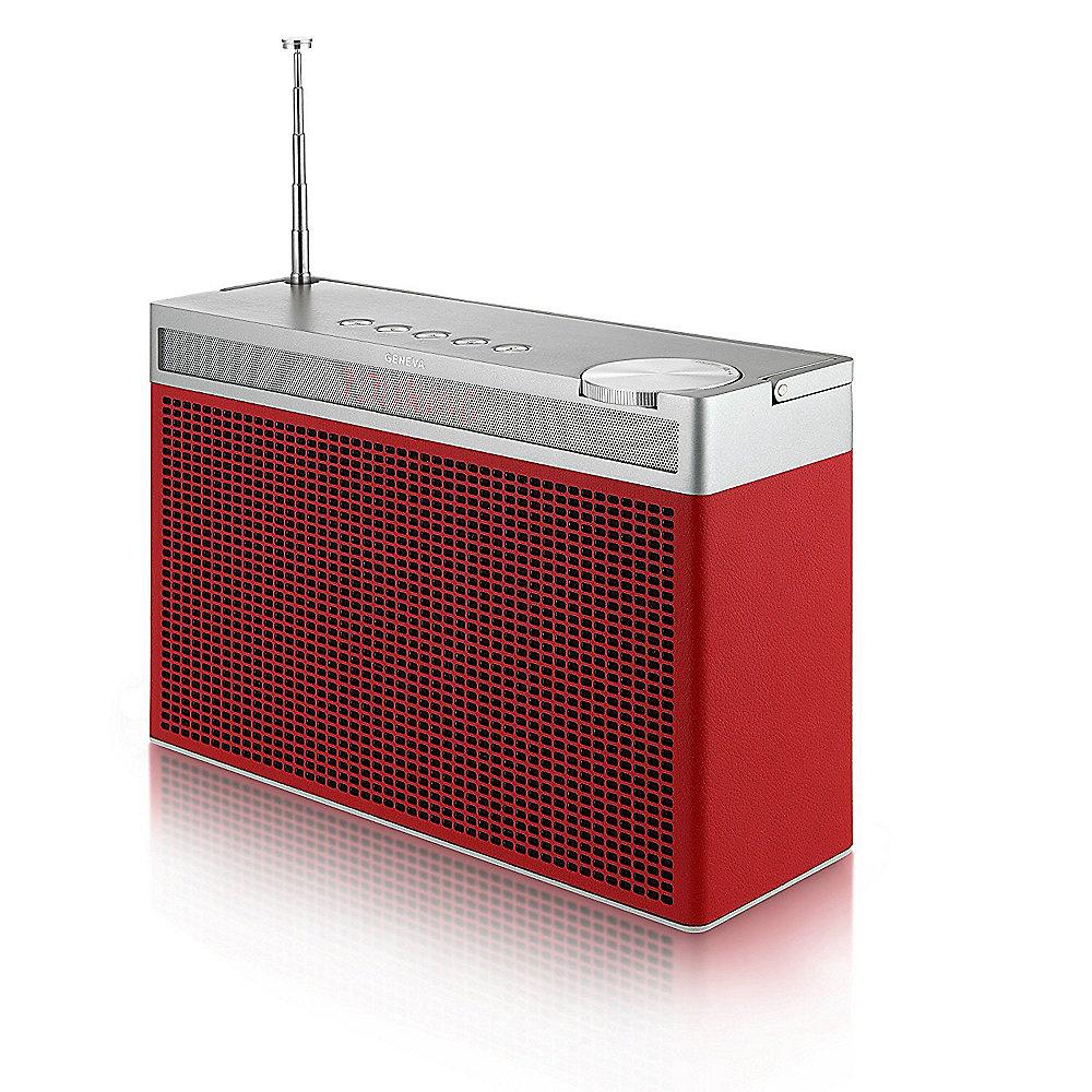 Geneva Touring/L Tragbares UKW/DAB-Plus Radio mit Bluetooth - rot