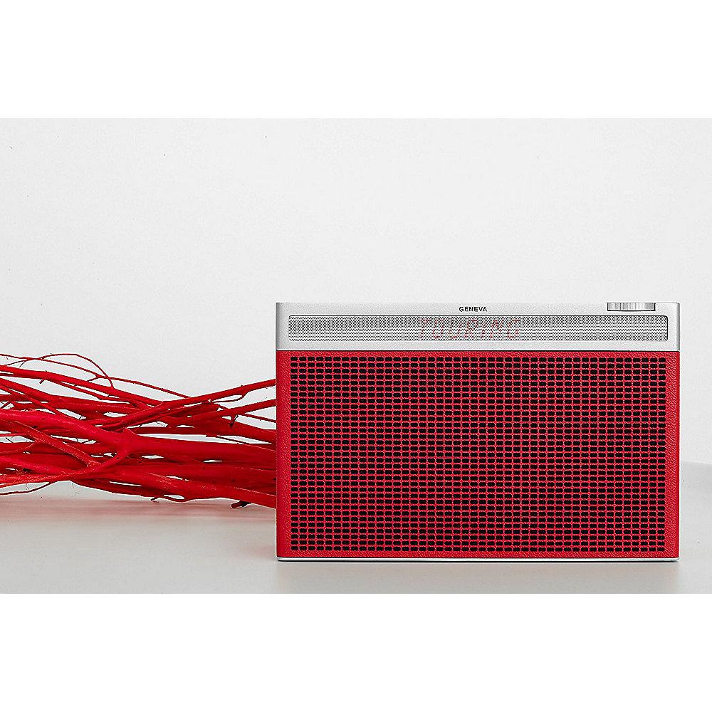 Geneva Touring/L Tragbares UKW/DAB-Plus Radio mit Bluetooth - rot