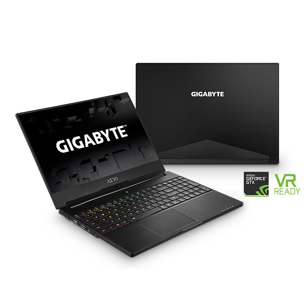 Gigabyte Aero15Xv8-DE025PB 15,6"FHD i7-8750H 16GB/512GB GTX1070 Max-Q Win10Pro