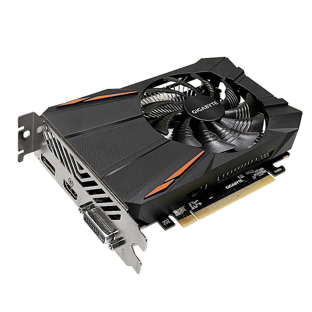 Gigabyte AMD Radeon RX 550 2GB PCIe Grafikkarte DVI/HDMI/DP, Gigabyte, AMD, Radeon, RX, 550, 2GB, PCIe, Grafikkarte, DVI/HDMI/DP