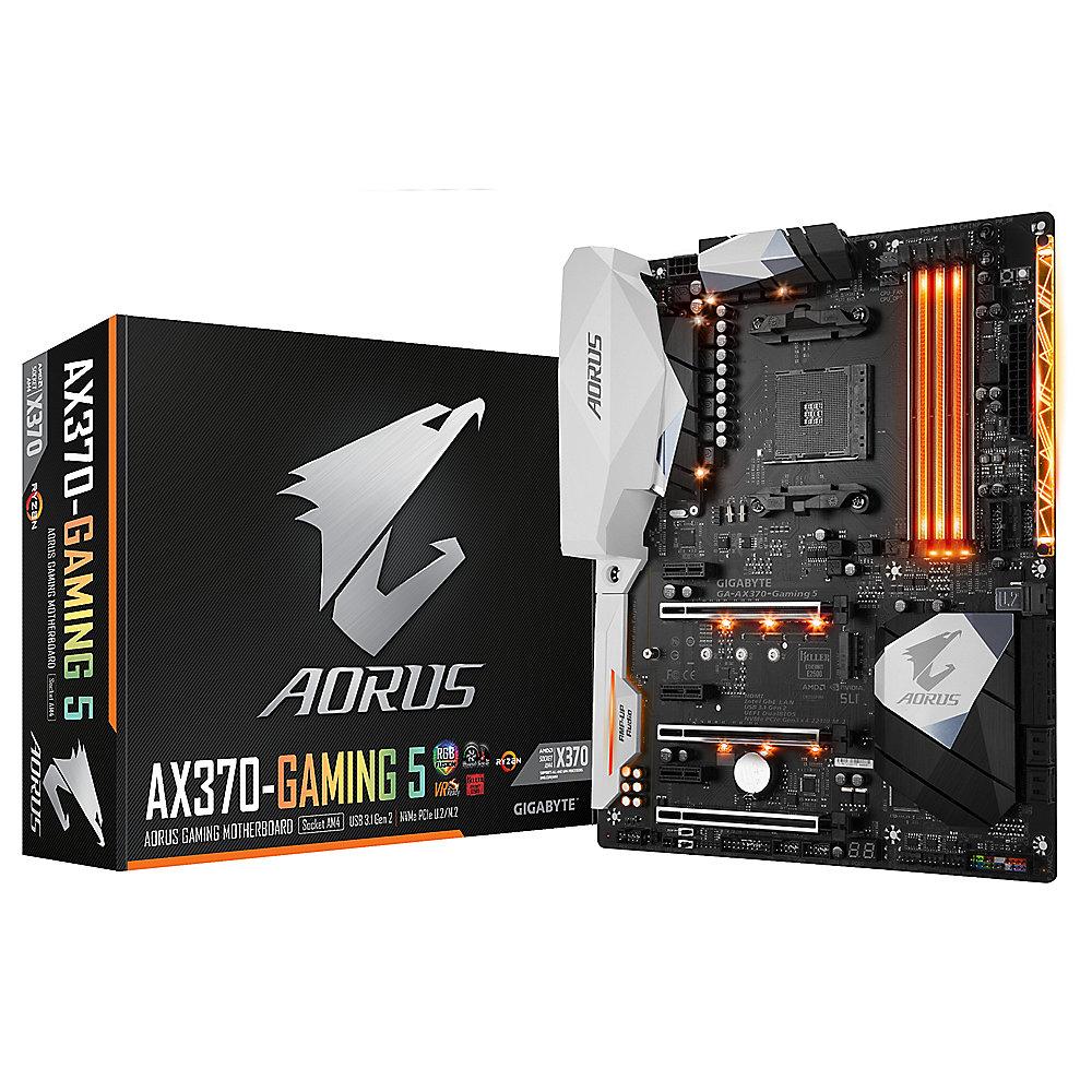 Gigabyte AORUS GA-AX370-Gaming 5 ATX Mainboard Sockel AM4 2xGL/USB3.1/M.2/HDMI