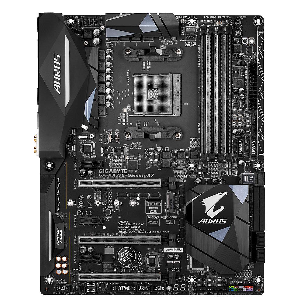 Gigabyte AORUS GA-AX370-Gaming K7 ATX Mainboard Sockel AM4 2xGL/USB3.1/M.2/HDMI