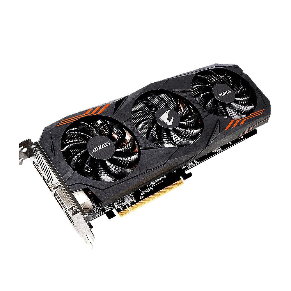 Gigabyte AORUS GeForce GTX 1060 6GB Grafikkarte DVI/HDMI/3xDP, Gigabyte, AORUS, GeForce, GTX, 1060, 6GB, Grafikkarte, DVI/HDMI/3xDP