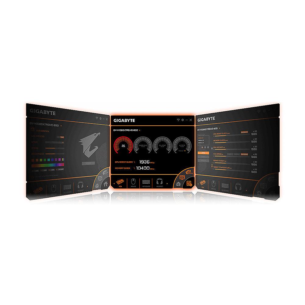 Gigabyte Aorus GeForce RTX 2080Ti Xtreme 11GB GDDR6 Grafikkarte 3xHDMI/3xDP/USB, Gigabyte, Aorus, GeForce, RTX, 2080Ti, Xtreme, 11GB, GDDR6, Grafikkarte, 3xHDMI/3xDP/USB