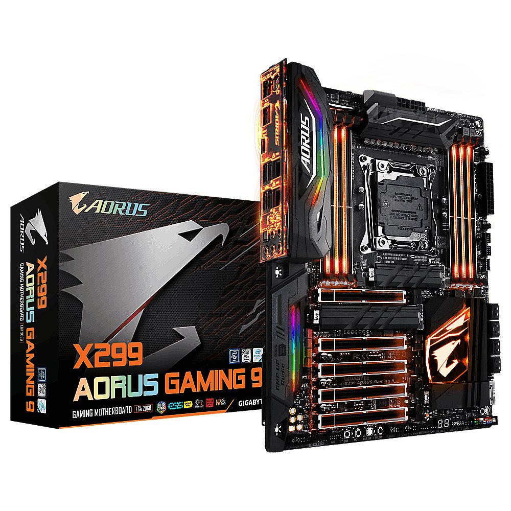 Gigabyte AORUS X299 Gaming 7 ATX Mainboard 2066 USB3.1(TypC-Gen2)/2xLAN/3xM.2