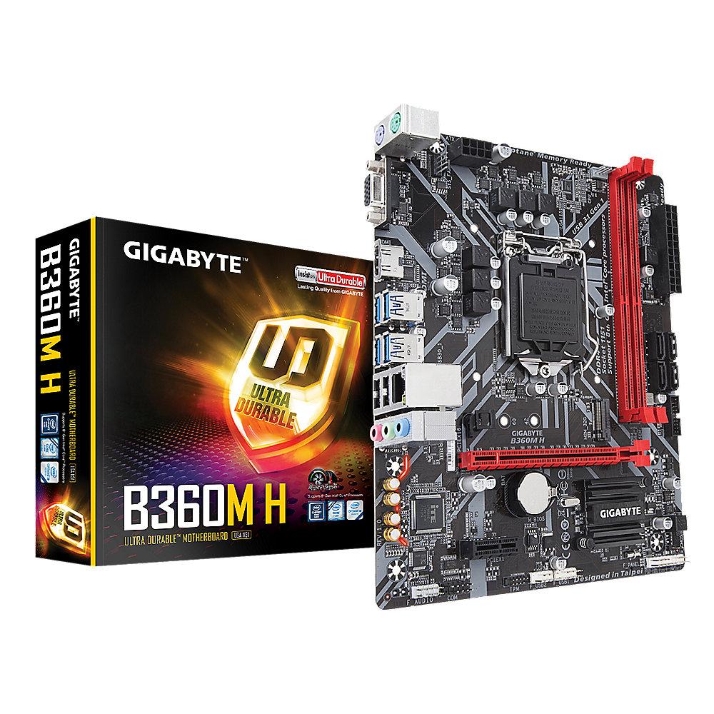 Gigabyte B360M H mATX Mainboard 1151v2 (Coffee Lake), Gigabyte, B360M, H, mATX, Mainboard, 1151v2, Coffee, Lake,