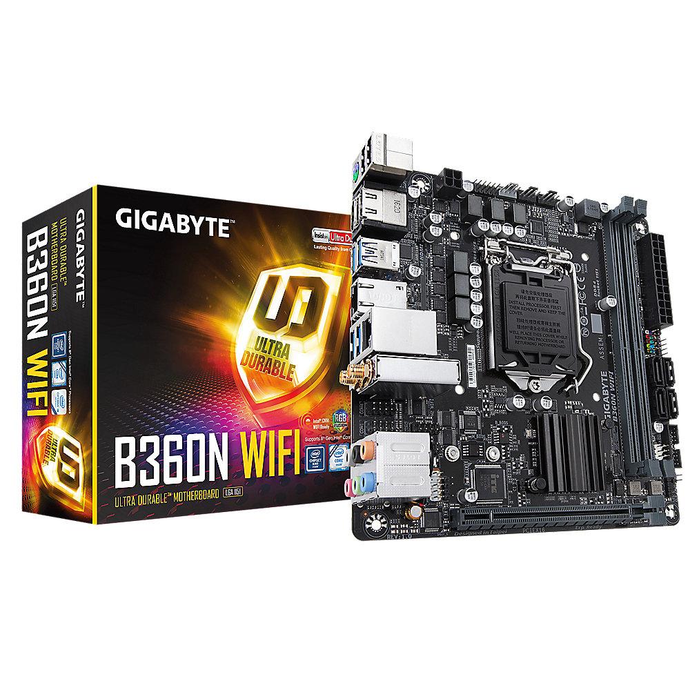 Gigabyte B360N WIFI Mini-ITX Mainboard 1151v2 (Coffee Lake)