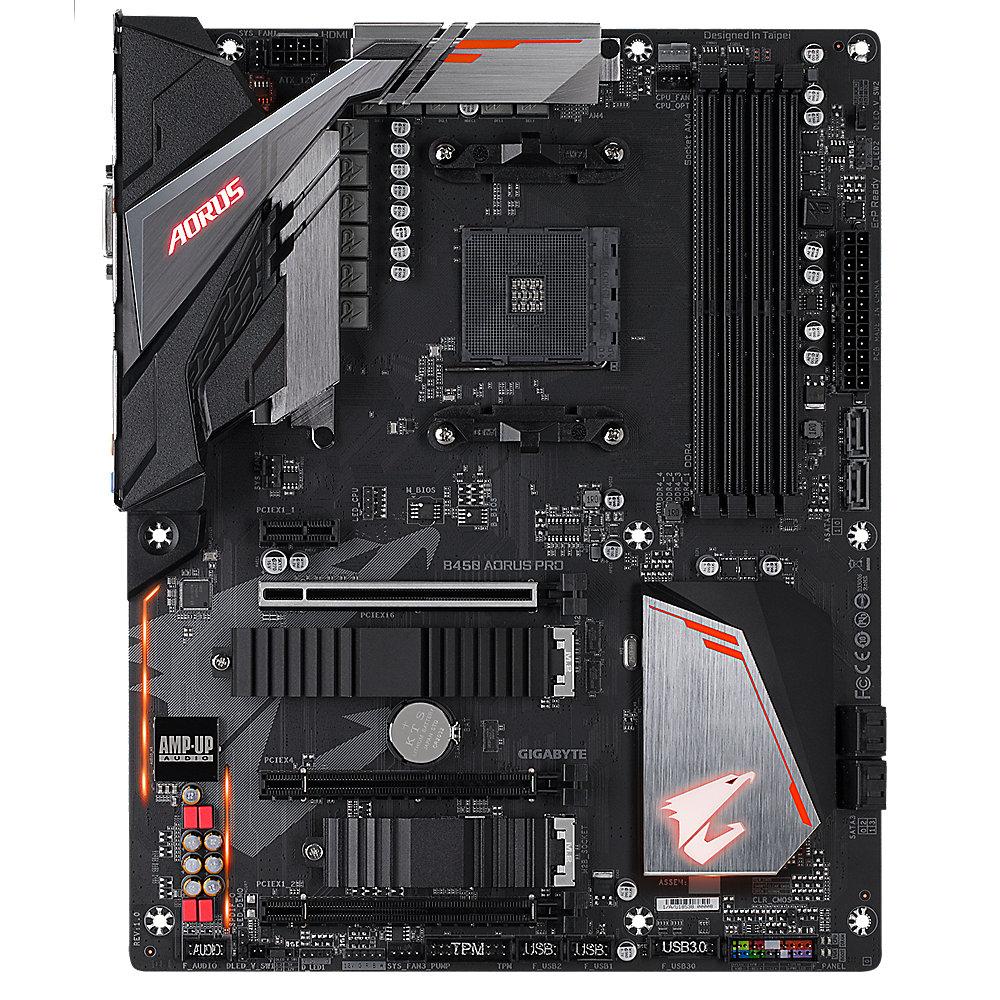 Gigabyte B450 AORUS PRO ATX Mainboard Sockel AM4 M.2/HDMI/DVI