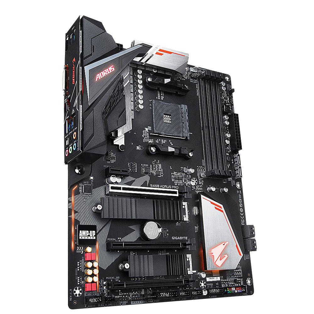 Gigabyte B450 AORUS PRO ATX Mainboard Sockel AM4 M.2/HDMI/DVI