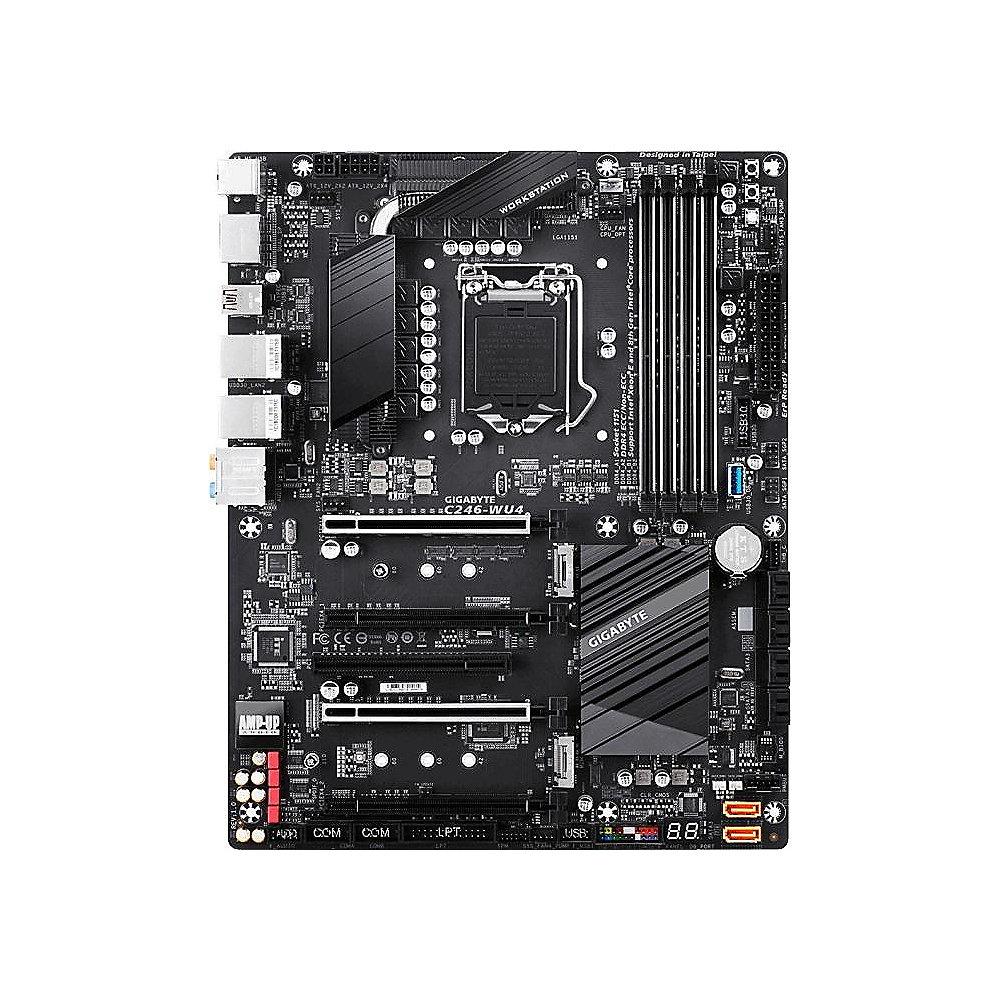 Gigabyte C246-WU4 (Mehlow) ATX Sockel 1151v2 2xGL/USB3.1(Gen2 TypC)/M.2/2xDP, Gigabyte, C246-WU4, Mehlow, ATX, Sockel, 1151v2, 2xGL/USB3.1, Gen2, TypC, /M.2/2xDP