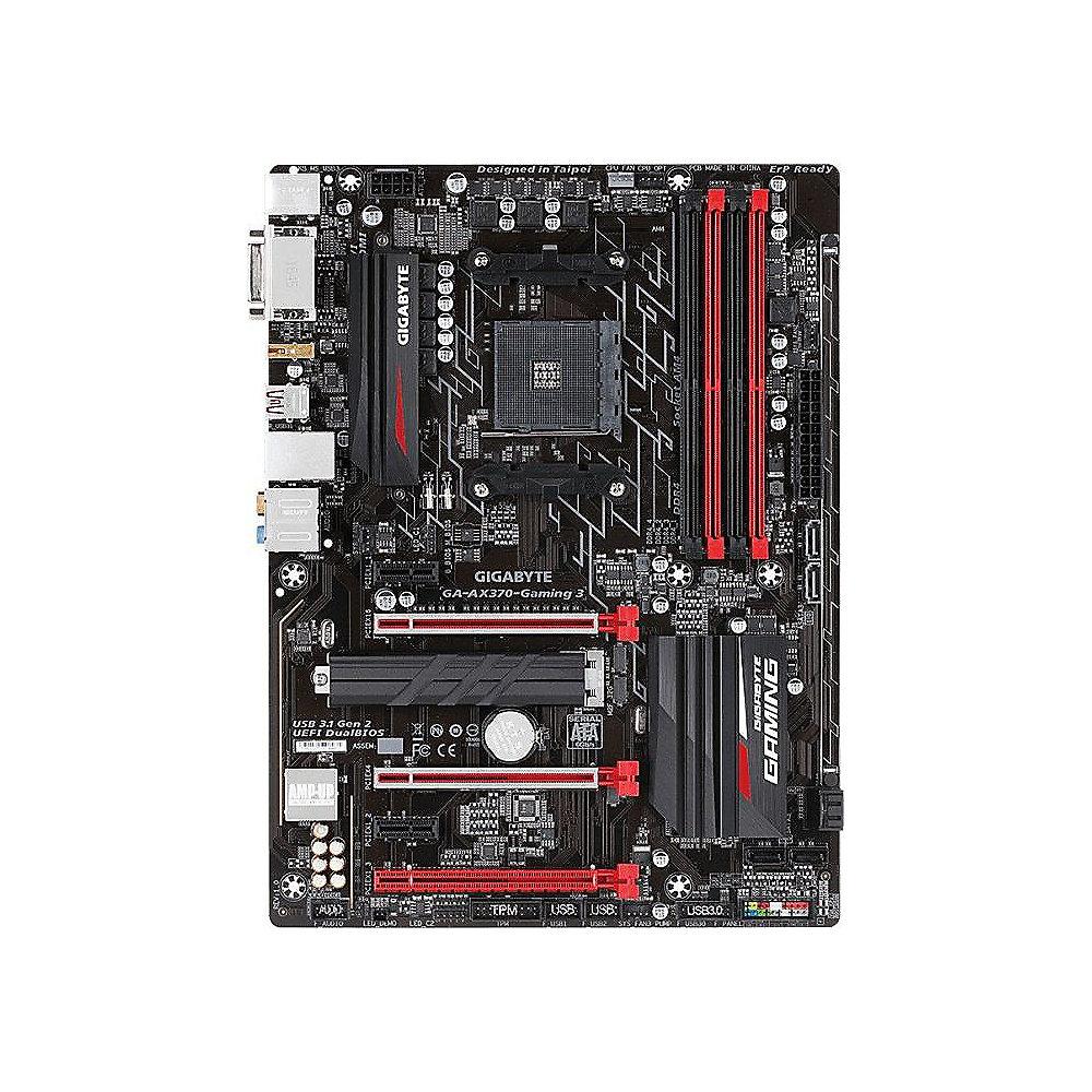 Gigabyte GA-AX370-Gaming 3 ATX Mainboard Sockel AM4 GL/USB3.1/M.2/HDMI/DVI