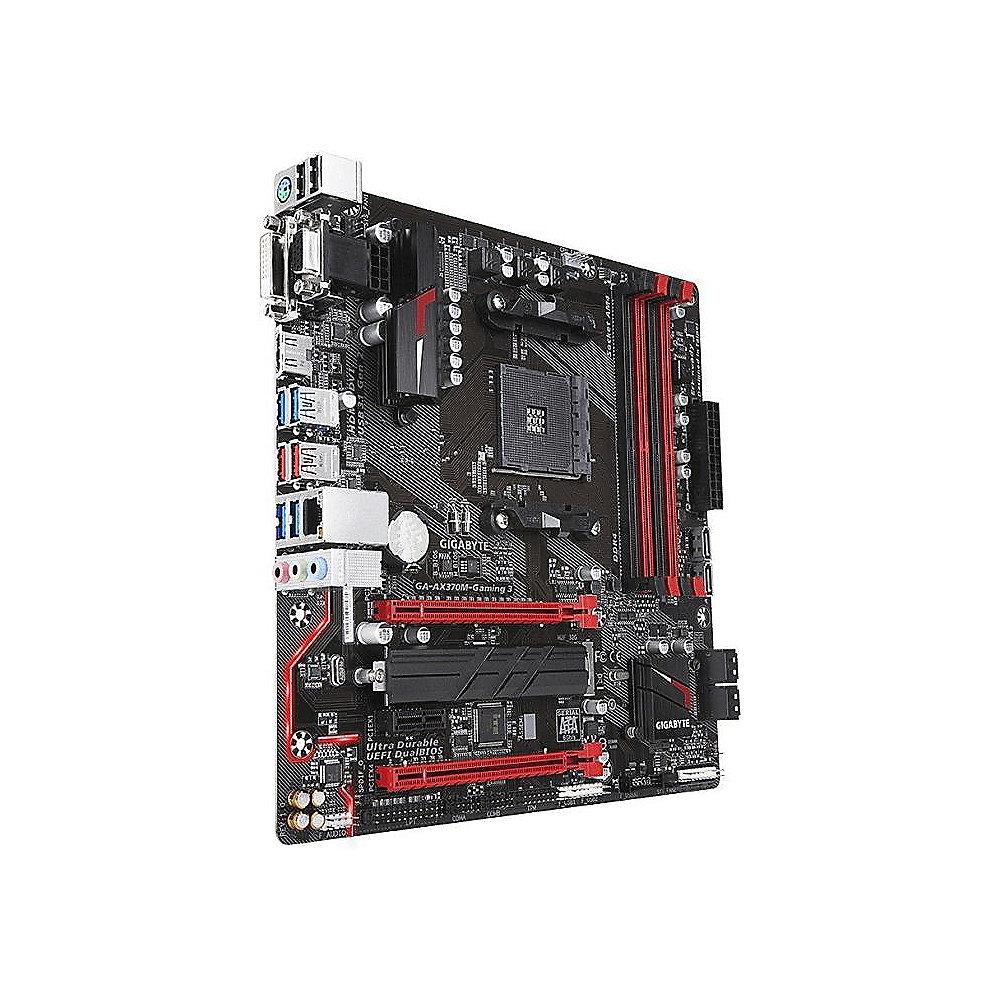 Gigabyte GA-AX370M-Gaming 3 mATX Mainboard Sockel AM4 GL/USB3.1/M.2/HDMI/DVI/VGA