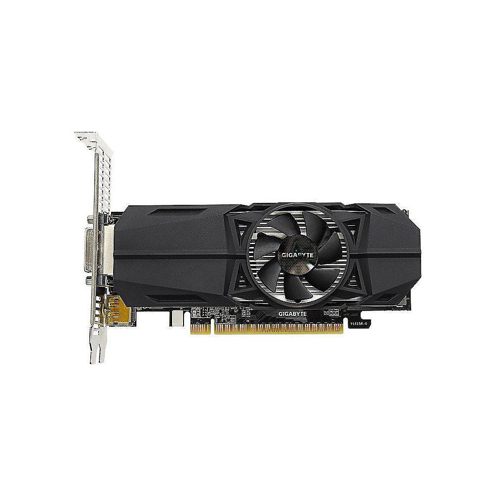 Gigabyte GeForce GTX 1050Ti OC Low Profile 4GB GDDR5 Grafikkarte DVI/2xHDMI/DP