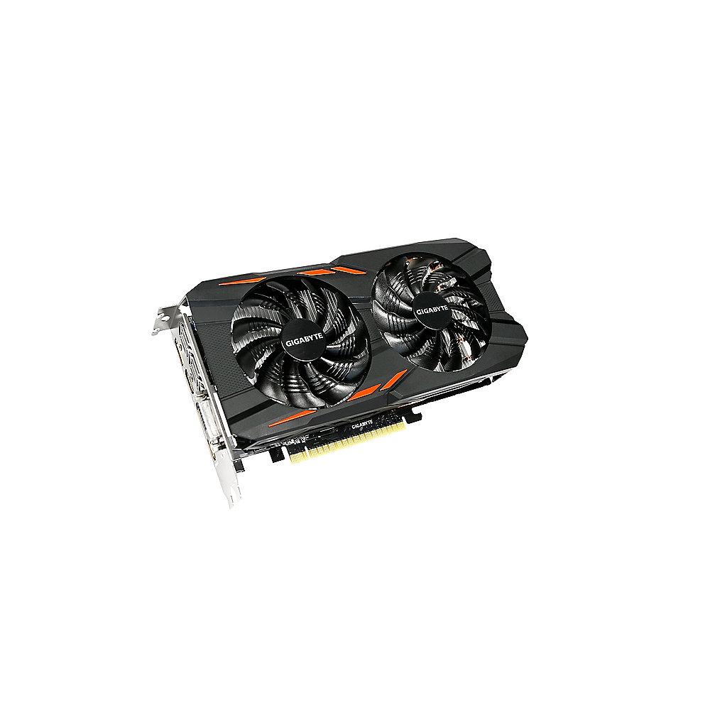 Gigabyte GeForce GTX 1050Ti WindForce OC 4GB GDDR5 Grafikkarte DVI/3xHDMI/DP