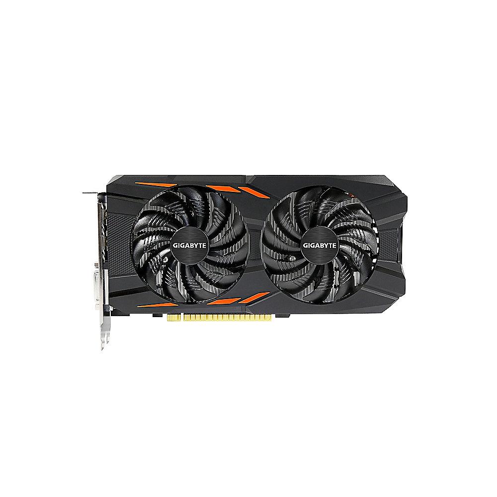 Gigabyte GeForce GTX 1050Ti WindForce OC 4GB GDDR5 Grafikkarte DVI/3xHDMI/DP, Gigabyte, GeForce, GTX, 1050Ti, WindForce, OC, 4GB, GDDR5, Grafikkarte, DVI/3xHDMI/DP