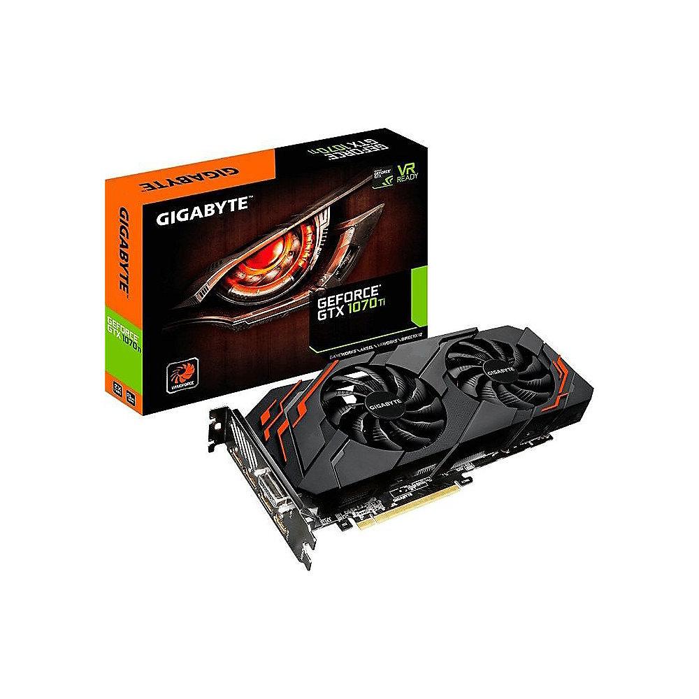 Gigabyte GeForce GTX 1070Ti Windforce OC 8GB GDDR5 Grafikkarte DVI/HDMI/3xDP